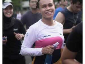 Elsa Lanamana, Lari Membuatnya Lebih Segar dan Bugar