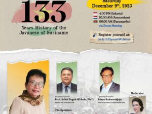 International Webinar 133 Years History of the Javanese of Suriname