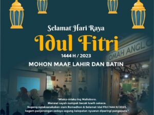 Omah Anglo: Ramadhan 1444 H Bisa Memupuk Rasa Syukur & Memperbesar Aktivitas Silaturahim