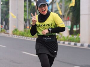 Monita octarina, Awal Lakukan Olahraga Lari Untuk Diet, Sekarang Jadi Kebutuhan Sehari-hari