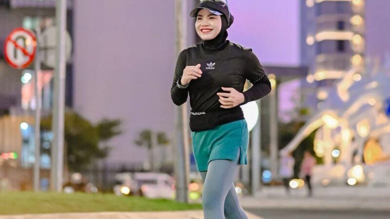 Lhia Hajriah, Lari Selain Buat Bugar Sehat Juga Menambah Silaturahmi