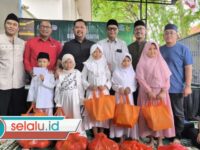 Gandeng Bupati dan Baznas, PWI Gresik Gelar Buka Bersama, Santuni Puluhan Yatim Piatu