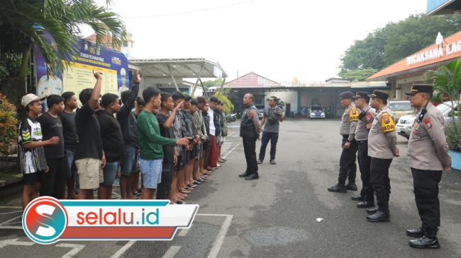 Razia Balap Liar di Mojokerto, 37 Remaja dan 21 Motor Diamankan