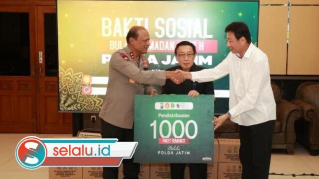 Polda Jatim Salurkan Paket Sembako dari Yayasan Bakti Persatuan dalam Momen Imlek dan Ramadan 2026