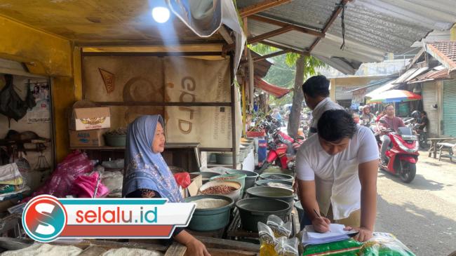 Satgas Pangan Polres Mojokerto Sidak Pasar, Temukan Harga Beras di Atas HET