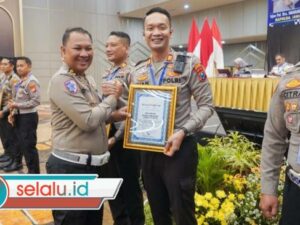 Satlantas Polres Nganjuk Sabet Penghargaan dalam Operasi Lilin Semeru 2025