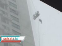 Pekerja Terjebak di Gondola Apartemen Ascot Surabaya: Satu Meninggal, 1 Selamat