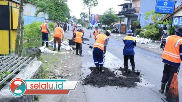 Satgas Infrastruktur Jember Percepat Perbaikan Jalan Jelang Lebaran 2026