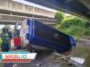 Diduga Sopir Mengantuk, Truk Tangki Solar Terjun dari Tol Jombang Mojokerto